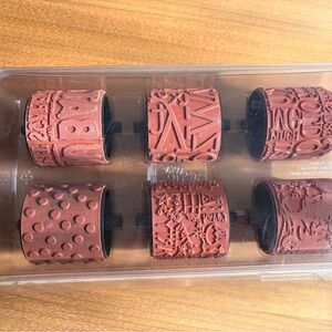 Retired Stampin’ Up! Roller Wheel Stamp Lot, Batty, Haunting, Nursery Letters, 6